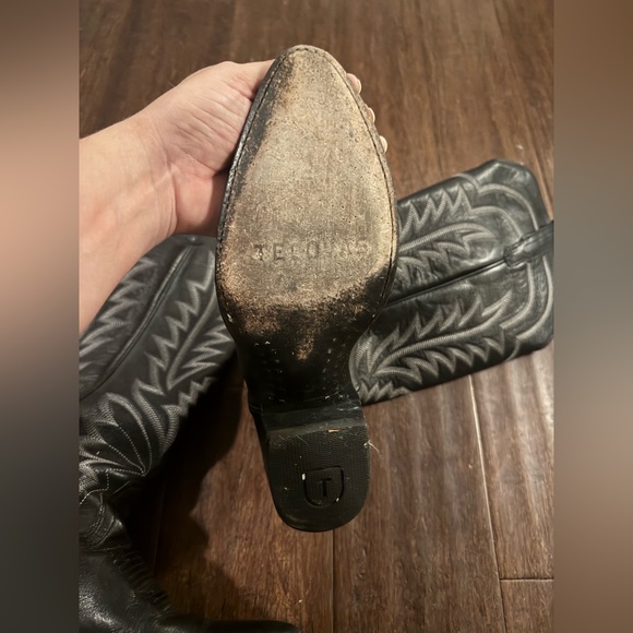 Tecovas - The Abby Leather Boots - Midnight Bovine size 9B - Picture 5 of 6